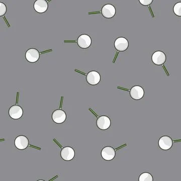 Seamless pattern loupe magnifying glass cartoon vector sign color Stock Illustration