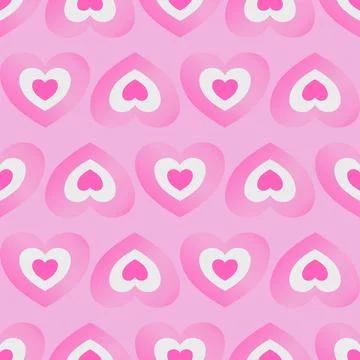 Seamless pattern love icon layerend with solid background Stockillustratie