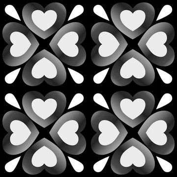 Seamless pattern love icon layerend with solid background Иллюстрация