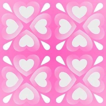 Seamless pattern love icon layerend with solid background 스톡 일러스트