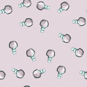 Seamless pattern love potion bottle cartoon vector Stock Illustration
