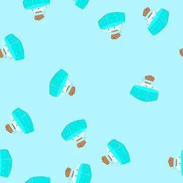 Seamless pattern love potion bottle cartoon vector Stockillustratie