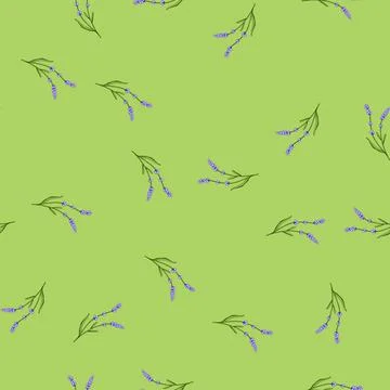 Seamless pattern luck lavender cartoon vector Stock Illustration