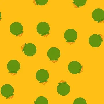 Seamless pattern luck leprechaun gold pot cartoon vector Stock Illustration