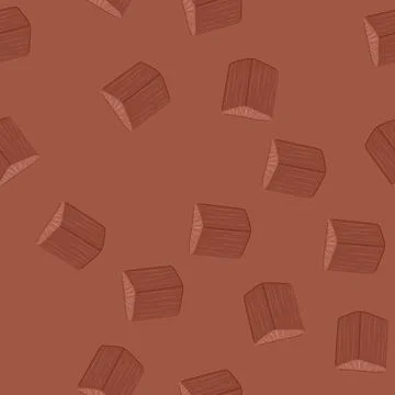 Seamless pattern lumber wood platform cartoon vector イラスト素材