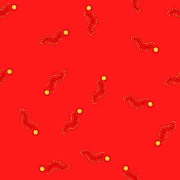 Seamless pattern lunar chinese firecracker cartoon vector Stock Illustration