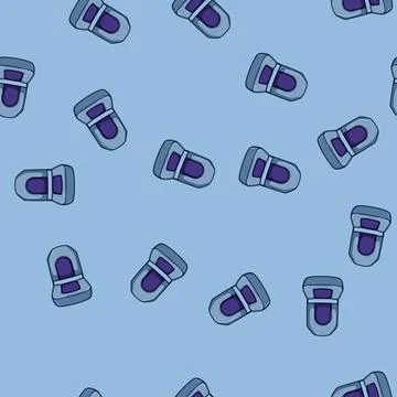 Seamless pattern luxury boat seats cartoon vector イラスト素材