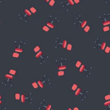 Seamless pattern luxury office chair cartoon vector Stock Illustration