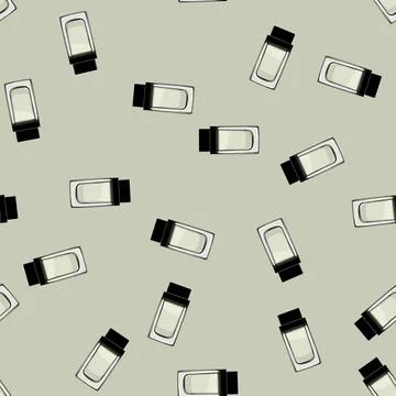 Seamless pattern luxury perfume for men cartoon vector Stock Illustration