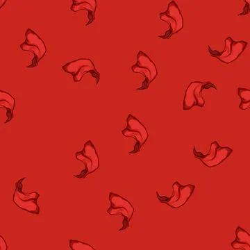 Seamless pattern luxury red dreapery cartoon vector Illustrazione stock