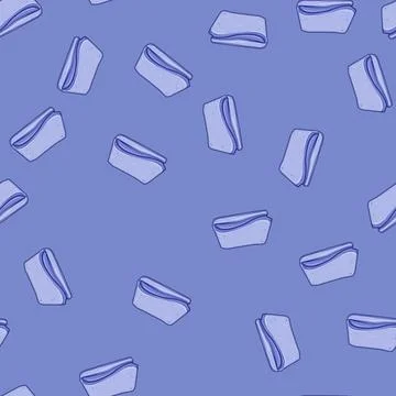 Seamless pattern luxury spa towel cartoon vector Illustrazione stock