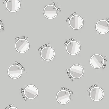 Seamless pattern luxury table mirror cartoon vector イラスト素材