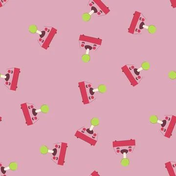 Seamless pattern machine arcade joystick cartoon vector Stockillustratie