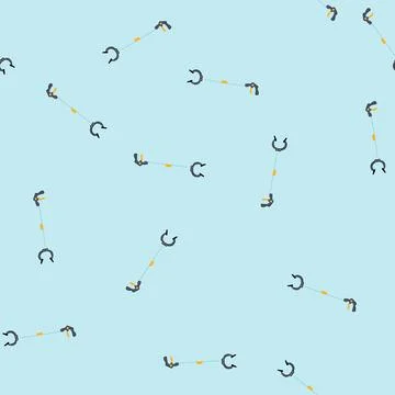 Seamless pattern machine grabber tool cartoon vector Stock Illustration