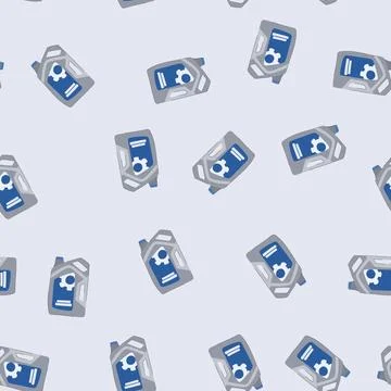 Seamless pattern machine motor oil cartoon vector 库存插图