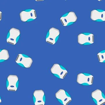 Seamless pattern machine shaver electric cartoon vector Illustrazione stock