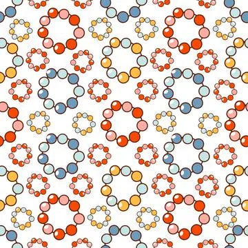 Seamless pattern macrame wall hanging-vector doodle illustration isolate on Stock Illustration