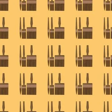 Seamless pattern made of brushes イラスト素材