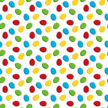 Seamless pattern made of colorful easter eggs Stock Illustration