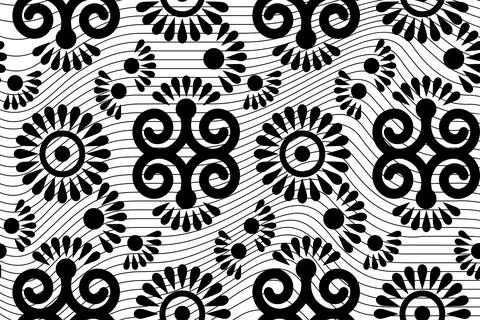 Seamless Pattern made in ethnic style, tribal motifs. Aztec textile print Stock Illustration