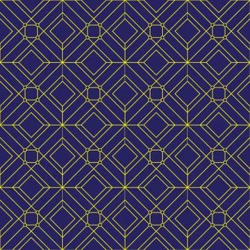 Seamless pattern made with linear square. simple geometric illustration. Stock Illustration