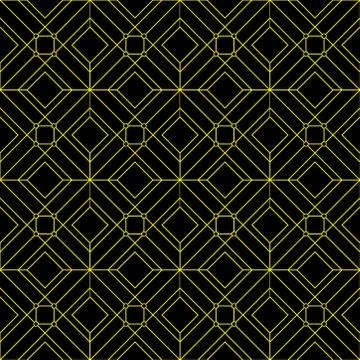 Seamless pattern made with linear square. simple geometric illustration. Stock Illustration