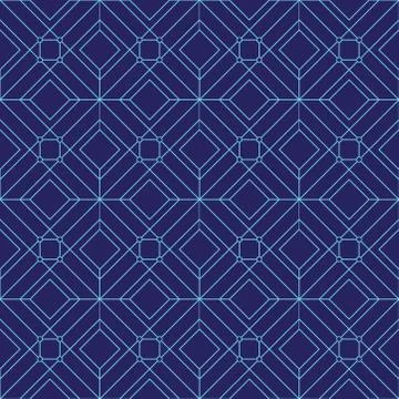 Seamless pattern made with linear square. simple geometric illustration. Stock Illustration