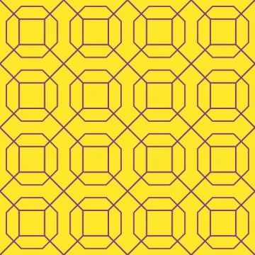 Seamless pattern made with linear square. simple geometric illustration. Stock Illustration