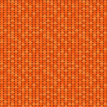 Seamless pattern made of orange shadowed overlay circles with outline Stock Illustration