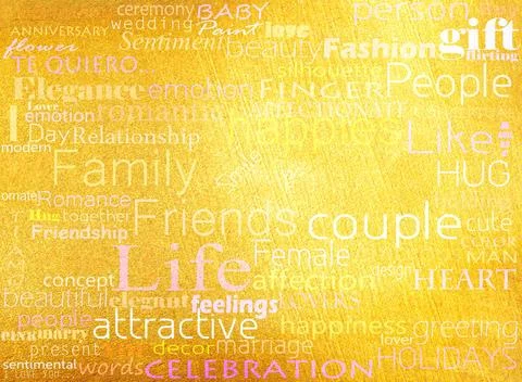 Seamless pattern made from words which relate with word love 스톡 일러스트