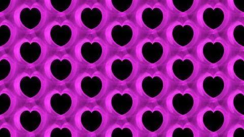 Seamless pattern magenta hearts Stock-Illustration