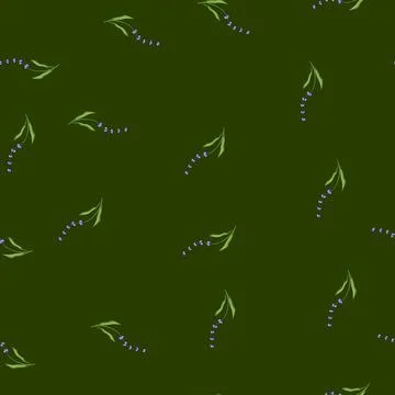 Seamless pattern magic lavender cartoon vector Stockillustratie