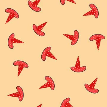 Seamless pattern magic magician hat cartoon vector Stock Illustration