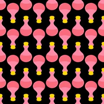 Seamless pattern Magic potion. Design for banners Stock Illustration