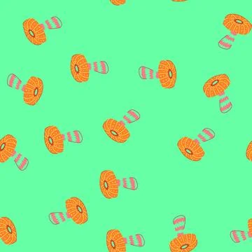Seamless pattern magic trippy mushroom cartoon vector Stock Illustration