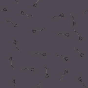 Seamless pattern magic witch broom cartoon vector 스톡 일러스트