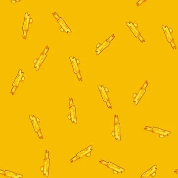 Seamless pattern magma lava hot cartoon vector Stock Illustration