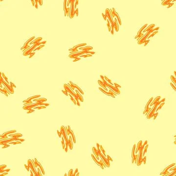 Seamless pattern magma lava puddle cartoon vector イラスト素材