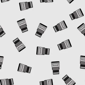 Seamless pattern magnets label printer cartoon vector Stock Illustration