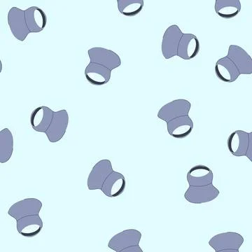 Seamless pattern magnifying glass loupe symbolizing search and discovery Stock Illustration