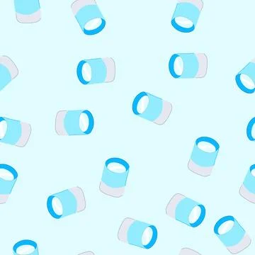 Seamless pattern magnifying glass loupe showing research concept Stockillustratie