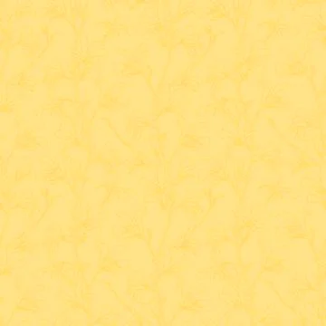 Seamless pattern with magnolia tree blossom. Yellow floral background with Stock Illustration