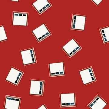 Seamless pattern maintenance garage door cartoon vector Stock Illustration