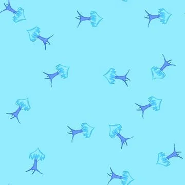 Seamless pattern majestic fantasy magic tree cartoon vector Illustrazione stock