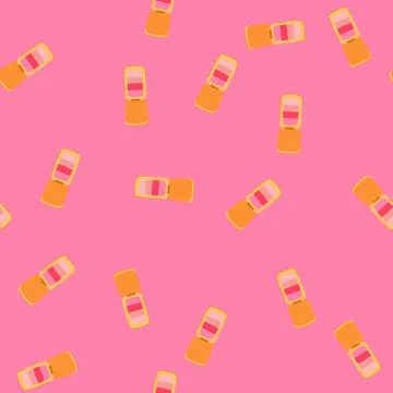 Seamless pattern makeup blush compact cartoon vector Stock Illustration