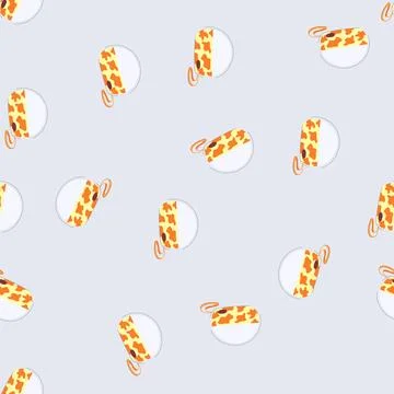 Seamless pattern makeup cosmetic pouch cartoon vector 库存插图