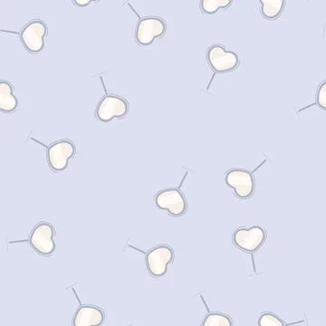 Seamless pattern makeup table mirror cartoon vector Stock Illustration