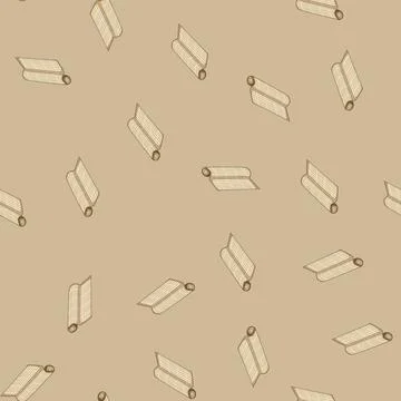 Seamless pattern makisu sushi rolling mat cartoon vector Stock Illustration