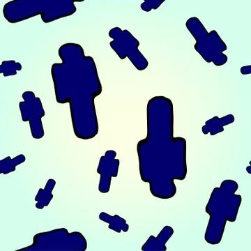 Seamless pattern with a male icon. Stock Illustration