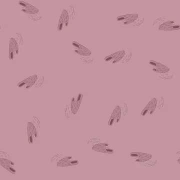 Seamless pattern male man slippers cartoon vector 库存插图